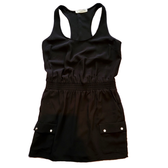 AMANDA UPRICHARD Shopbop Black Cargo Pocket Racerback Mini Dress - Size Large - Picture 7 of 15